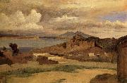 Corot Camille Ischa since the slopes of the mount Epomeo oil painting artist